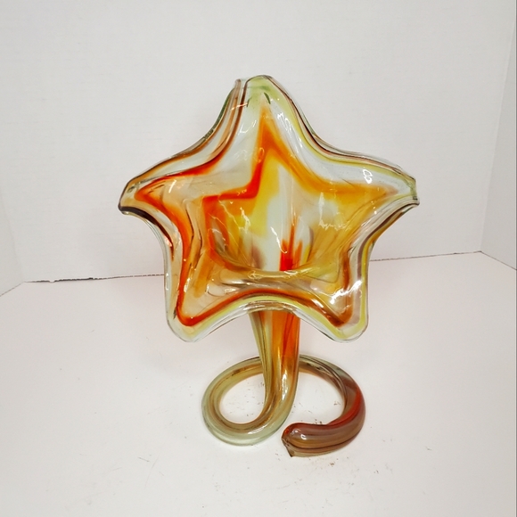 Other - Art Glass Trumpet Vase
